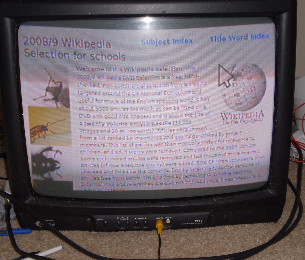 Wikipedia on the TV